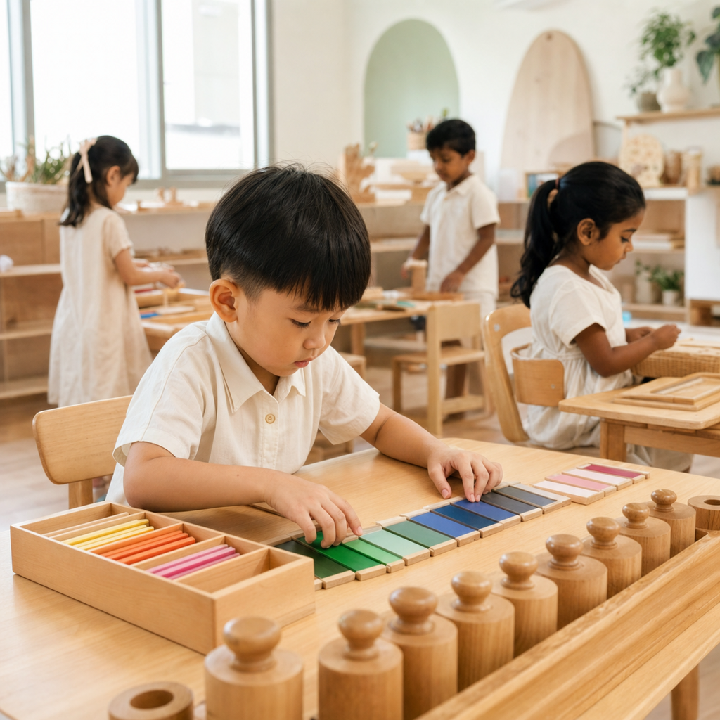 Sensorial Montessori area